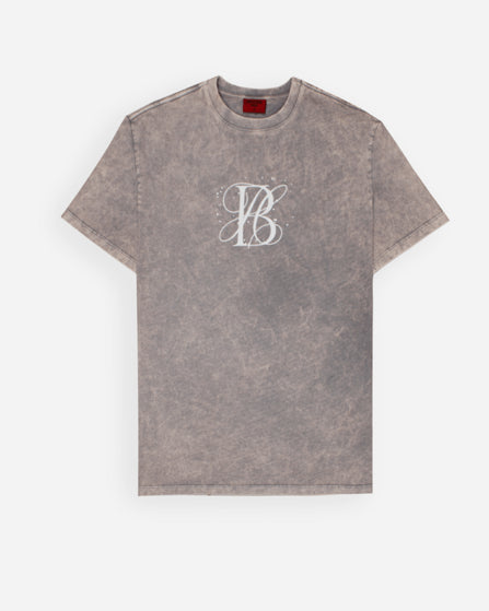 ACHERNER GREY ACID WASH T SHIRT
