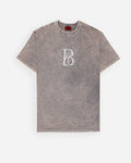 ACHERNER GREY ACID WASH T SHIRT